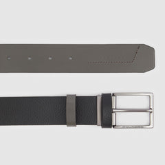 Piquadro CU6113S122/N Cintura Uomo Con Fibbia Ad Ardiglione Nero