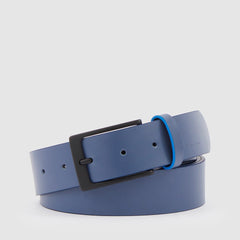 Piquadro CU6183B2V/BLU Cintura Uomo Con Fibbia Ad Ardiglione Blu Blu