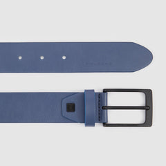 Piquadro CU6183B2V/BLU Cintura Uomo Con Fibbia Ad Ardiglione Blu Blu