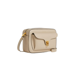 Coccinelle Beat Large Borsa in Pelle Colore Beige