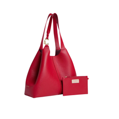 Coccinelle C-Easy S26 1 Borsa a Spalla in Pelle Colore Rosso
