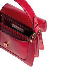 Coccinelle C-Me Calf Cocker Borsa in Pelle Colore Rosso