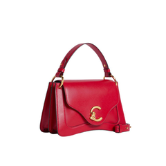Coccinelle C-Me Calf Cocker Borsa in Pelle Colore Rosso