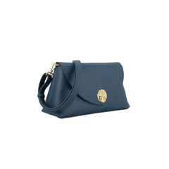 Coccinelle Nikla Crossbody Borsa in Pelle Deep Blue/Sandshell