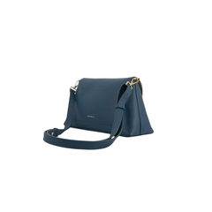 Coccinelle Nikla Crossbody Borsa in Pelle Deep Blue/Sandshell