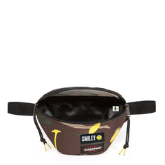 Eastpak Springer Smiley Smiley Camo eastpak marsupio mimetico in tessuto con logo smile frontale giallo fluo EK074A93