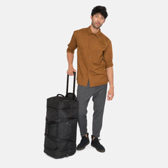 Eastpak Leatherface M Constructed Black borsone con ruote misura media EK13B46Q