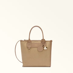 BORSA A MANO IN PELLE E CANVAS FURLA DIVIDE IT S