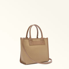 BORSA A MANO IN PELLE E CANVAS FURLA DIVIDE IT S