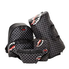 Sprayground Sharks In Paris (Black Checkered Edition) Toiletry Aka Money Bags 910B2905NSZ SPRAYGROUND POCHETTE BEAUTY
