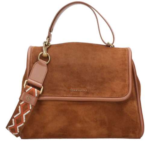 Orciani BT2006NFB-SIE - Borsa a spalla media Sveva Naif Bold in suede con tracolla