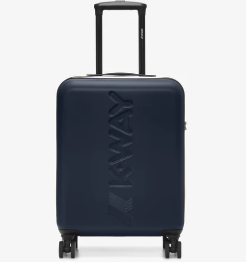 De Santis Trolley da viaggio rigido K-Way blu profondo K11416W-L19 - Il compagno perfetto per viaggiare in cabina