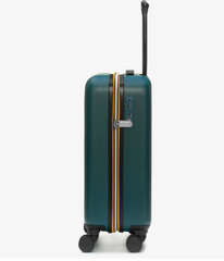 De Santis Trolley da viaggio rigido K-Way verde petrolio K11416W-L25 - Il compagno perfetto per viaggiare in cabina