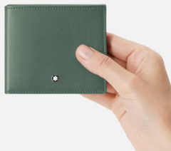 De Santis | Montblanc Portafoglio Sottile Soft Peltro 198147: Portafoglio in pelle di lusso, pratico sottile e spazioso