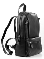 Lingua d'oca zaino in pelle martellata nero 181582.01