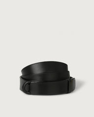 Orciani Cintura Nobuckle Bull In Cuoio Nero NB0004BUL