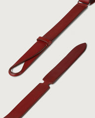 Orciani Cintura Nobuckle Bull In Cuoio Rosso NB0004BUL