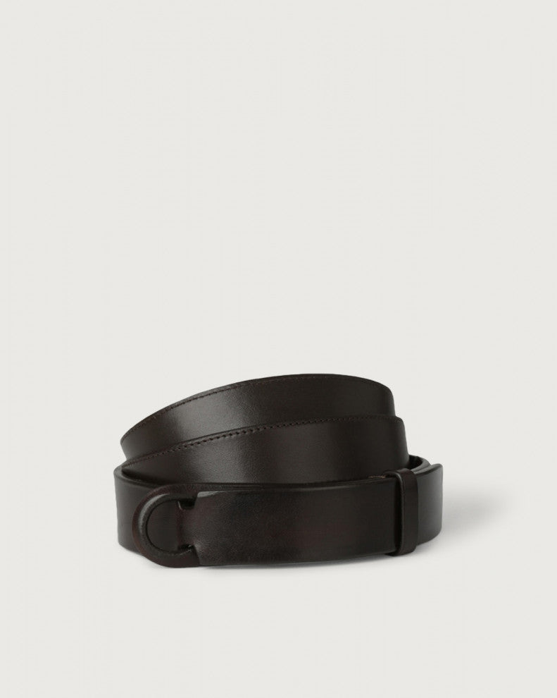 Orciani Cintura Nobuckle Bull In Cuoio Testa Di Moro NB0004BUL
