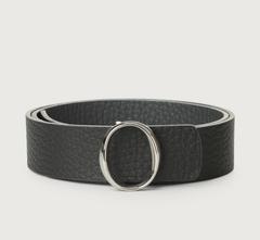 ORCIANI D10095ASDU-I+N90 CINTURA PELLE D10095/A SOFT DOUBLE PIOMBO+NERO 90 CM