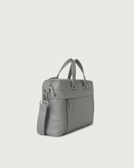 ORCIANI BORSA BRIEFCASE MICRON IN PELLE GRIGIO PIETRA P00722MIC