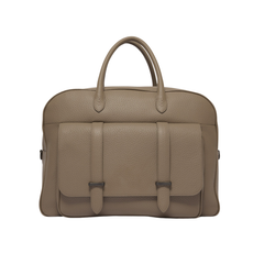 Orciani Jones Soft Borsone in Pelle Martellata Taupe