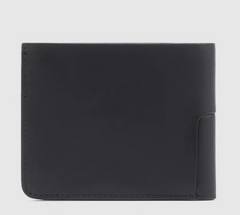 PIQUADRO PU4188W119R/N PORTAFOGLIO UOMO CON PORTA MONETE IN PELLE