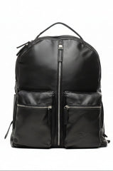 Lingua d’Oca Zaino Nadia in Pelle Liscia Nappa Capretto | Tasche Frontali & Design Funzionale | 35x22x44 cm