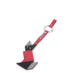 Piquadro Portachiavi Charm In Pelle, Gatto Rosso PC4636MU/R2