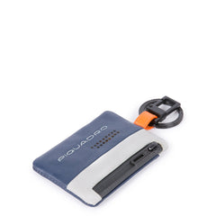 Piquadro Portachiavi Con Connequ E Tasca Laterale Blu/grigio PC4821UB00