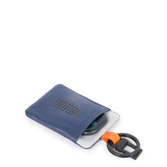 Piquadro Portachiavi Con Connequ E Tasca Laterale Blu/grigio PC4821UB00