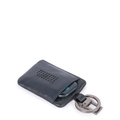 Piquadro Portachiavi Con Connequ E Tasca Laterale Blu PC4821UB00/BLU