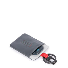 Piquadro Portachiavi Con Connequ E Tasca Laterale Grigio/nero PC4821UB00