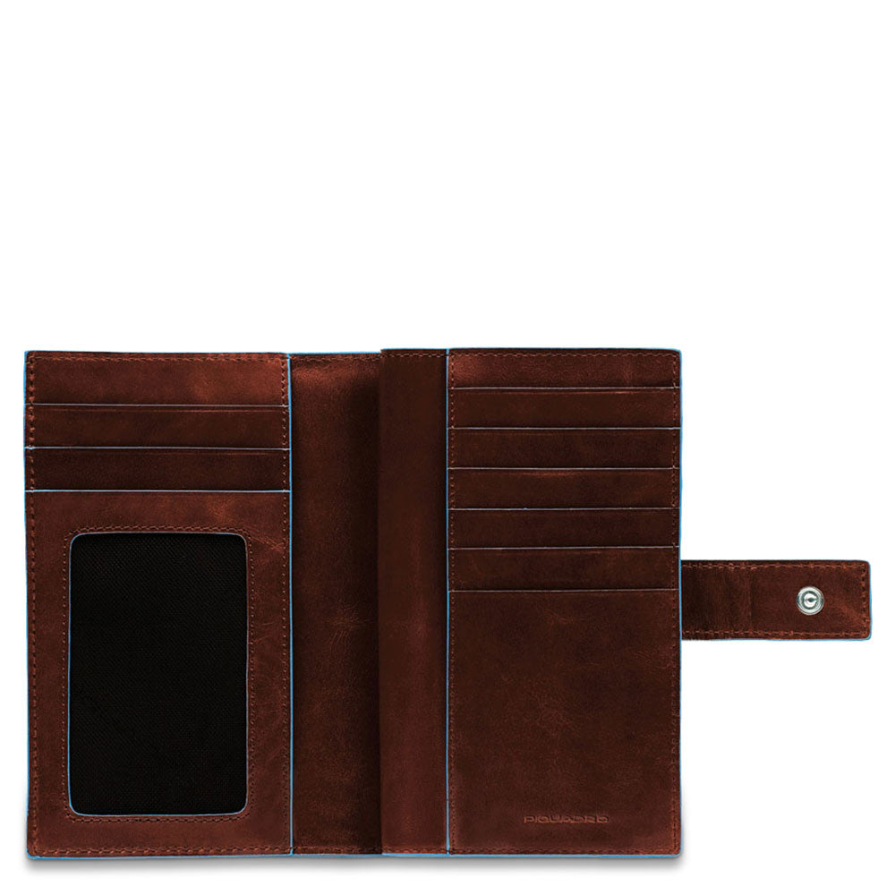 Piquadro Portafoglio Donna Con Porta Monete Mogano PD1353B2R/MO
