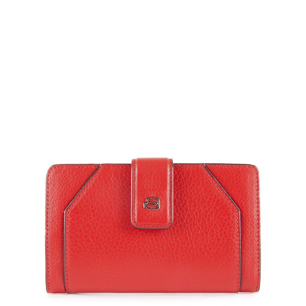 Piquadro Portafoglio Donna Con Portamonete Rosso Scarlatto PD1353MUR/R