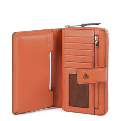 Piquadro Portafoglio Donna Con Portamonete, Porta Carte Arancio PD1354MUR/AR