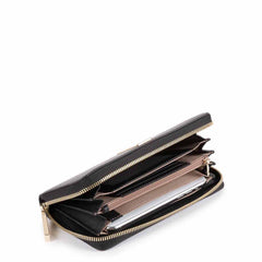 Piquadro Portafoglio Donna A Quattro Soffietti Con Zip Nero PD1515DFR/N