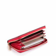 Piquadro Portafoglio Donna A Quattro Soffietti Con Zip Rosso PD1515DFR/R