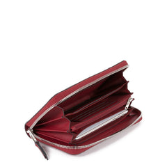 Piquadro Portafoglio Donna A 4 Soffietti Con Zip, Portamone Bordeaux PD1515MUR/BO