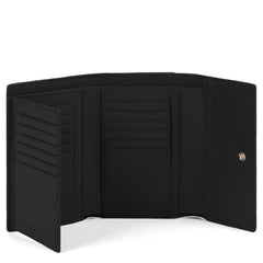 Piquadro, portafoglio donna grande con porta carte nero PD4152S108R/N