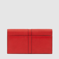 Piquadro PD5904S126R/R Portafoglio Donna Per Smartphone Con Porta Monete Rosso Ciliegia