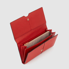 Piquadro PD5904S126R/R Portafoglio Donna Per Smartphone Con Porta Monete Rosso Ciliegia