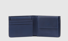 PIQUADRO PU4188W119R/BLU PORTAFOGLIO UOMO CON PORTA MONETE IN PELLE