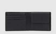 PIQUADRO PU4188W118R/N PORTAFOGLIO UOMO CON PORTAMONETE