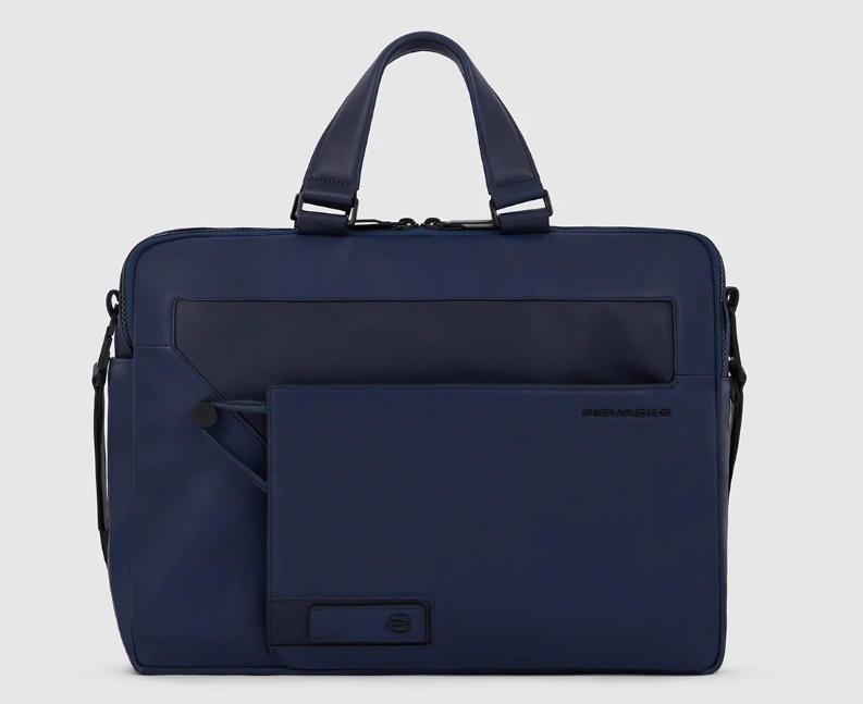 PIQUADRO CA5981W119/BLU CARTELLA 2 MANICI E 2 COMPARTI PC