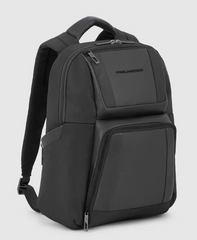 PIQUADRO CA6219W120/N ZAINO PC 14" IN PELLE E TESSUTO