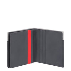 Piquadro, porta carte di credito in pelle grigio/nero PP1518UB00R/GRN