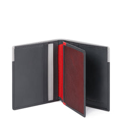 Piquadro, porta carte di credito in pelle grigio/nero PP1518UB00R/GRN