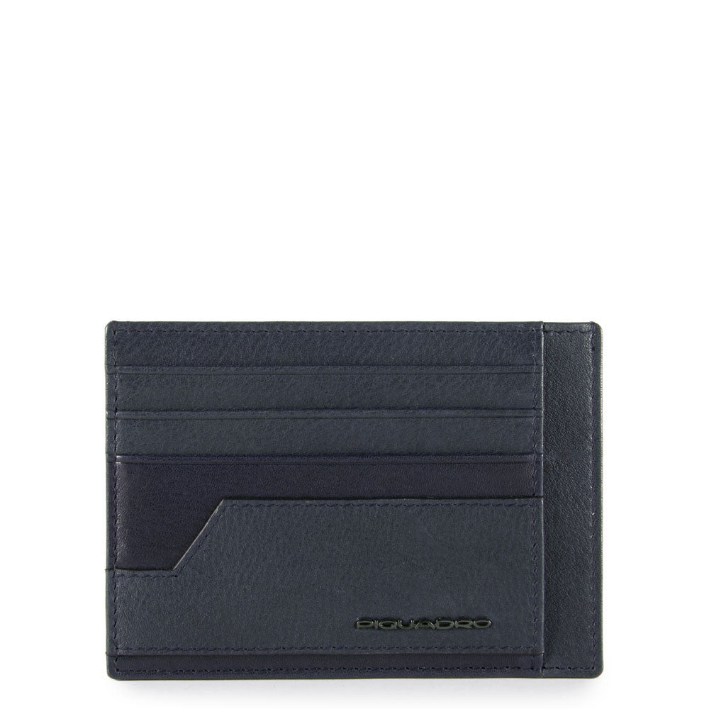 Porta Carte Di Credito Tascabile Blu Notte Piquadro PP2762S105R/BLU