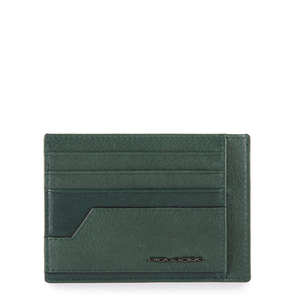 Porta Carte Di Credito Tascabile Verde Foresta Piquadro PP2762S105R/VE