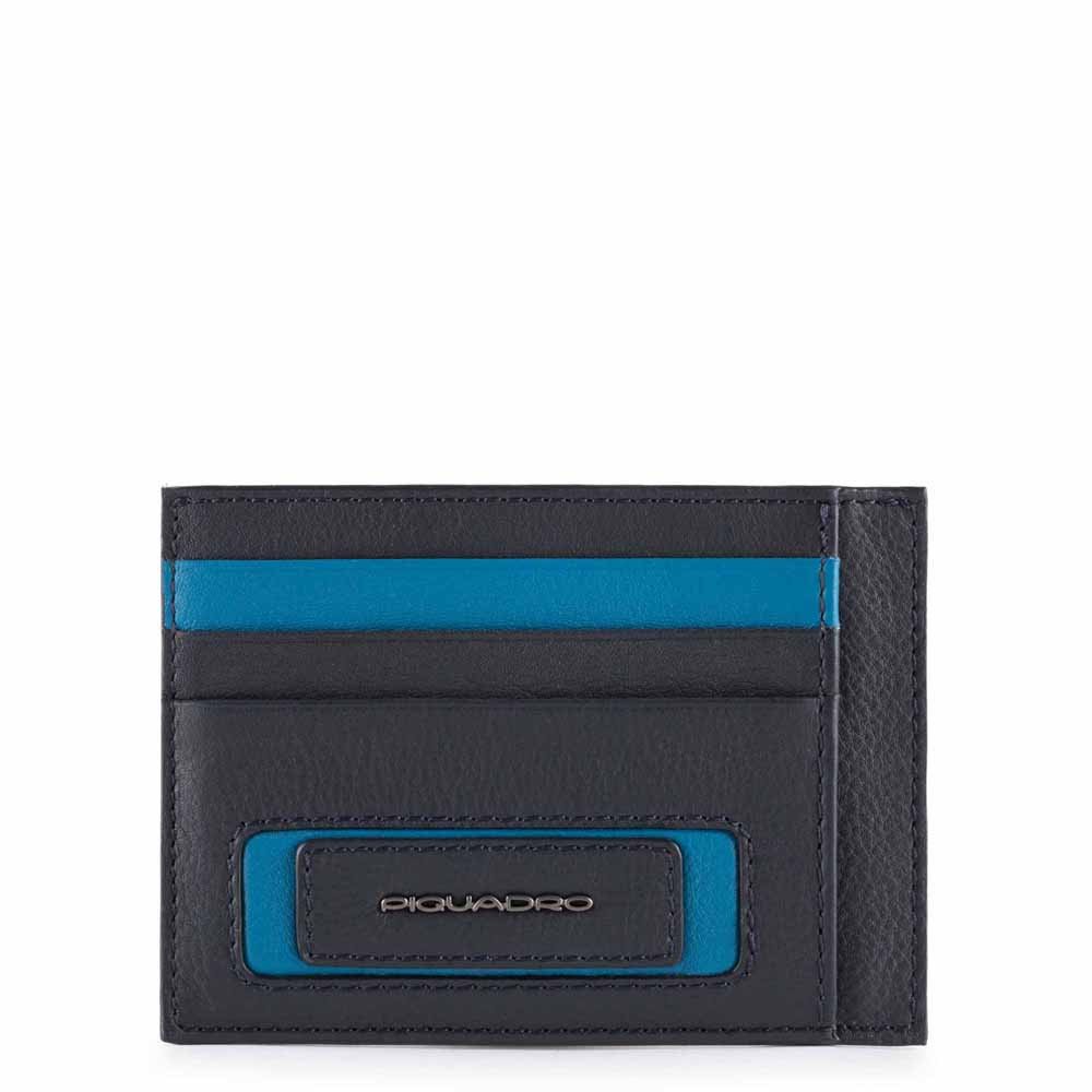 Piquadro Bustina Porta Carte Di Credito Tascabile Blu Notte PP2762W103R/BLU